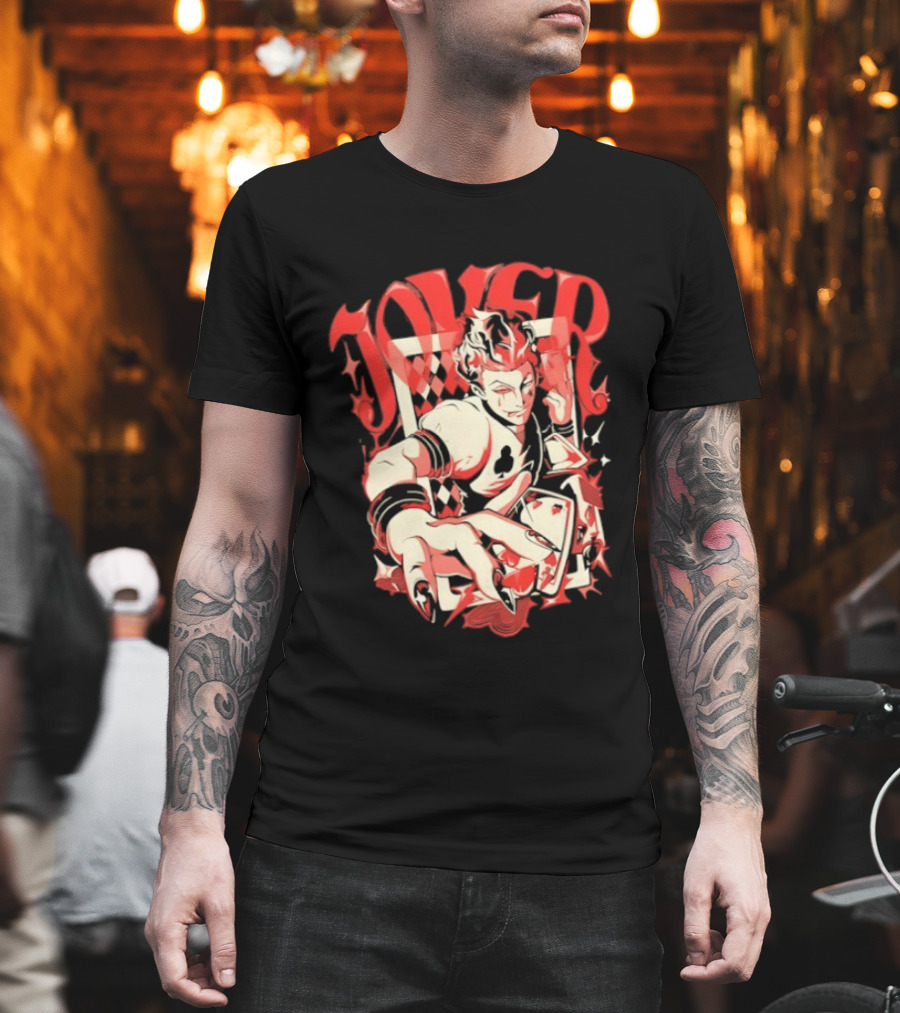 Joker Playing Cards Phantom 4 Hearts T-Shirt
