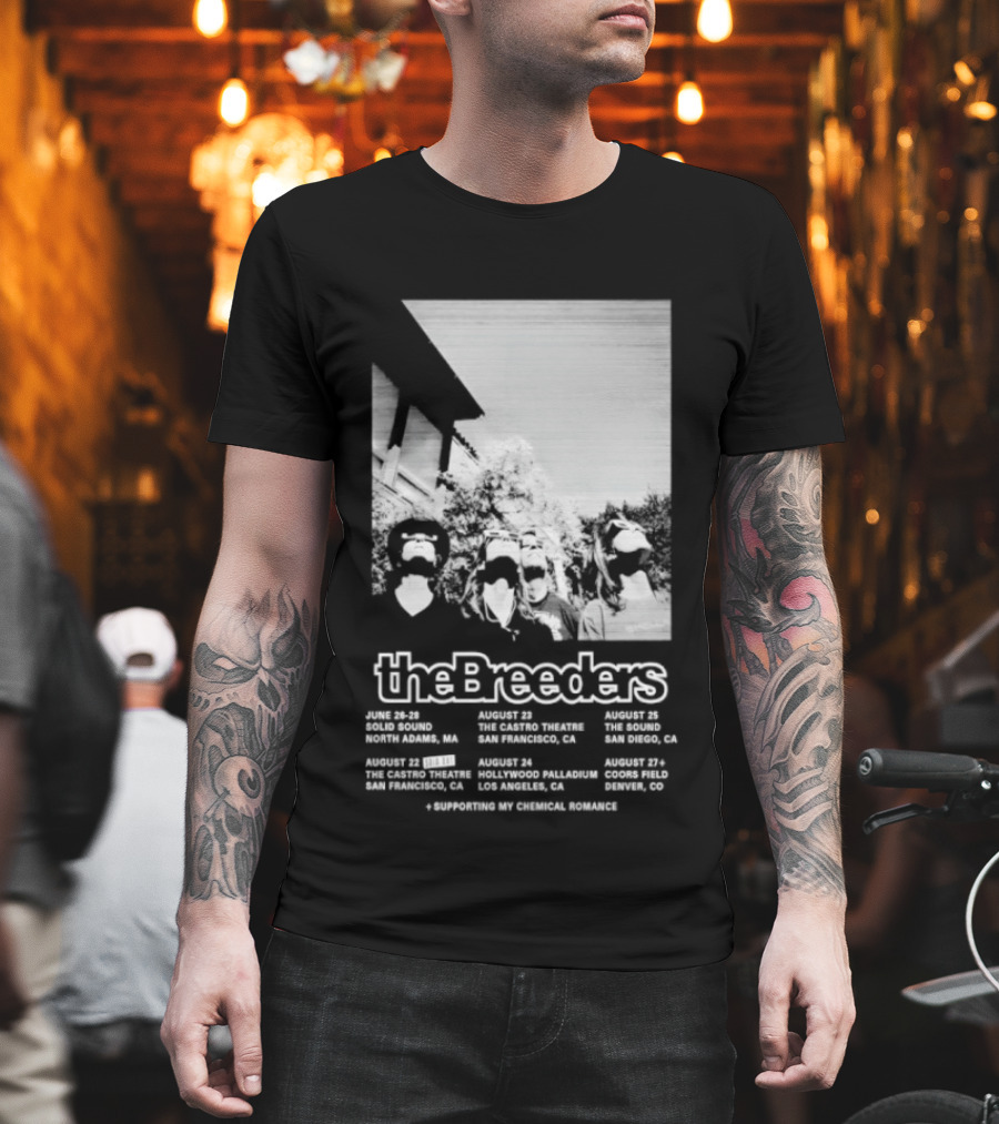 The Breeders 2026 Tour with Eindhoven Dublin Amsterdam Paris London Dates T-Shirt