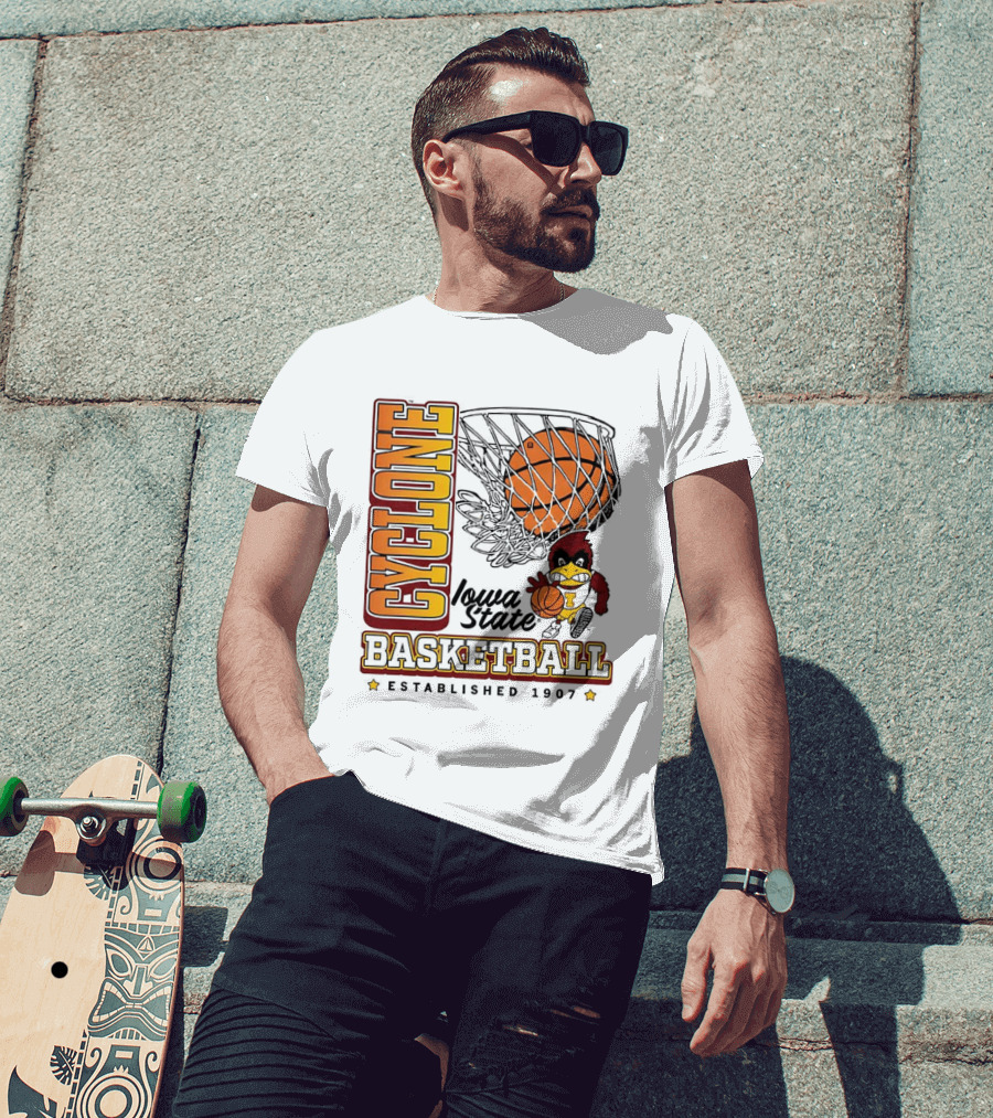 Iowa State Cyclones Basketball Est 1907 Vintage Cyclone T-Shirt