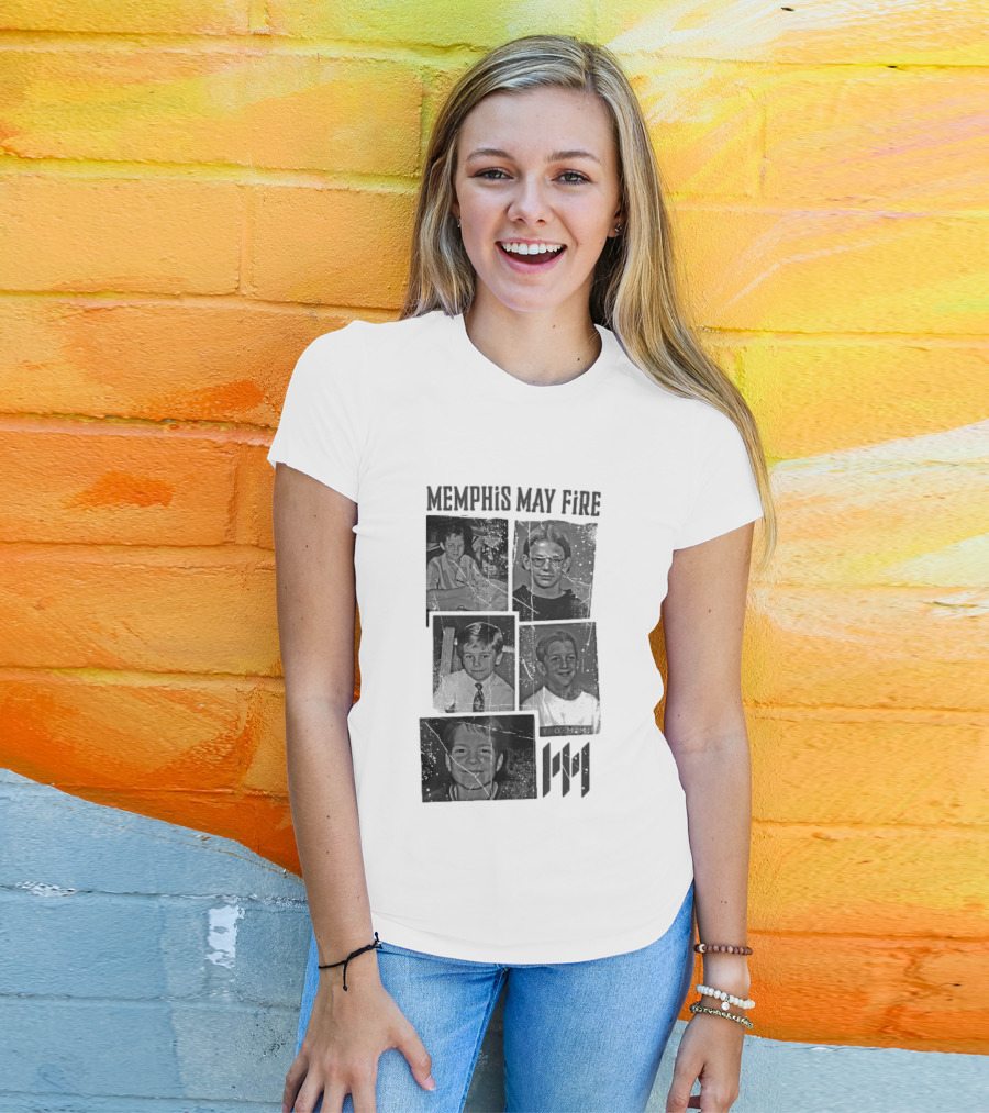 Memphis May Fire Vintage School Photos Collection T-Shirt