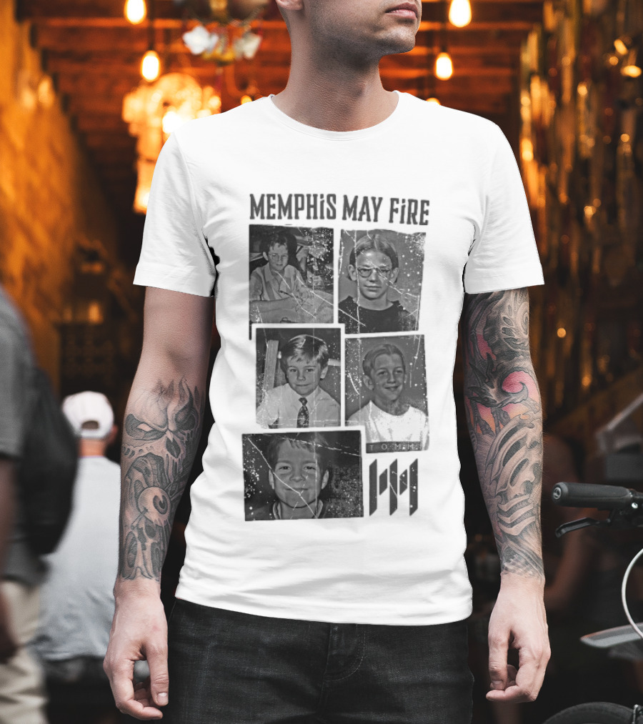 Memphis May Fire Vintage School Photos Collection T-Shirt