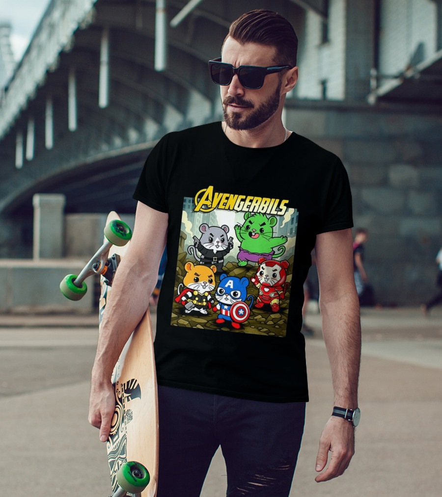 Avengerbils Gerbil Avengers Crossover With Iconic Heroes T-Shirt