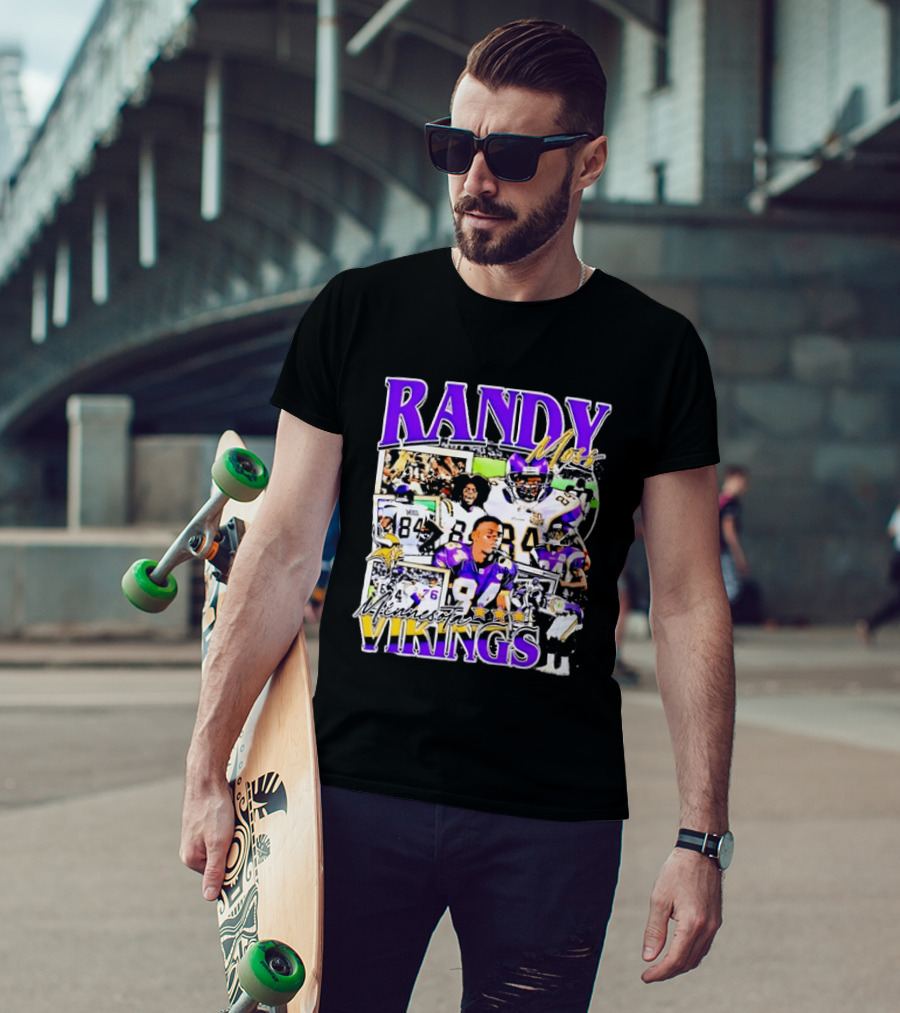 Randy Moss Minnesota Vikings 84 Star Legend NFL Football T-Shirt