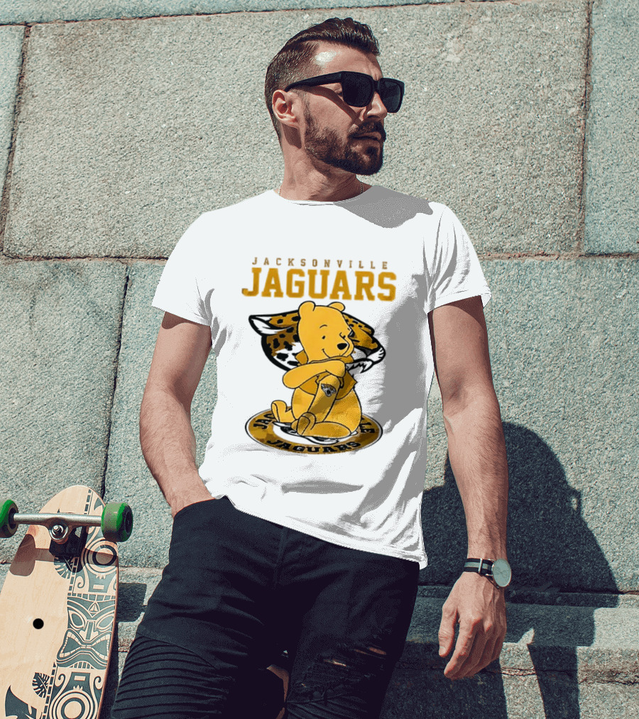 Jacksonville Jaguars Winnie The Pooh 100th Anniversary Collaboration T-Shirt