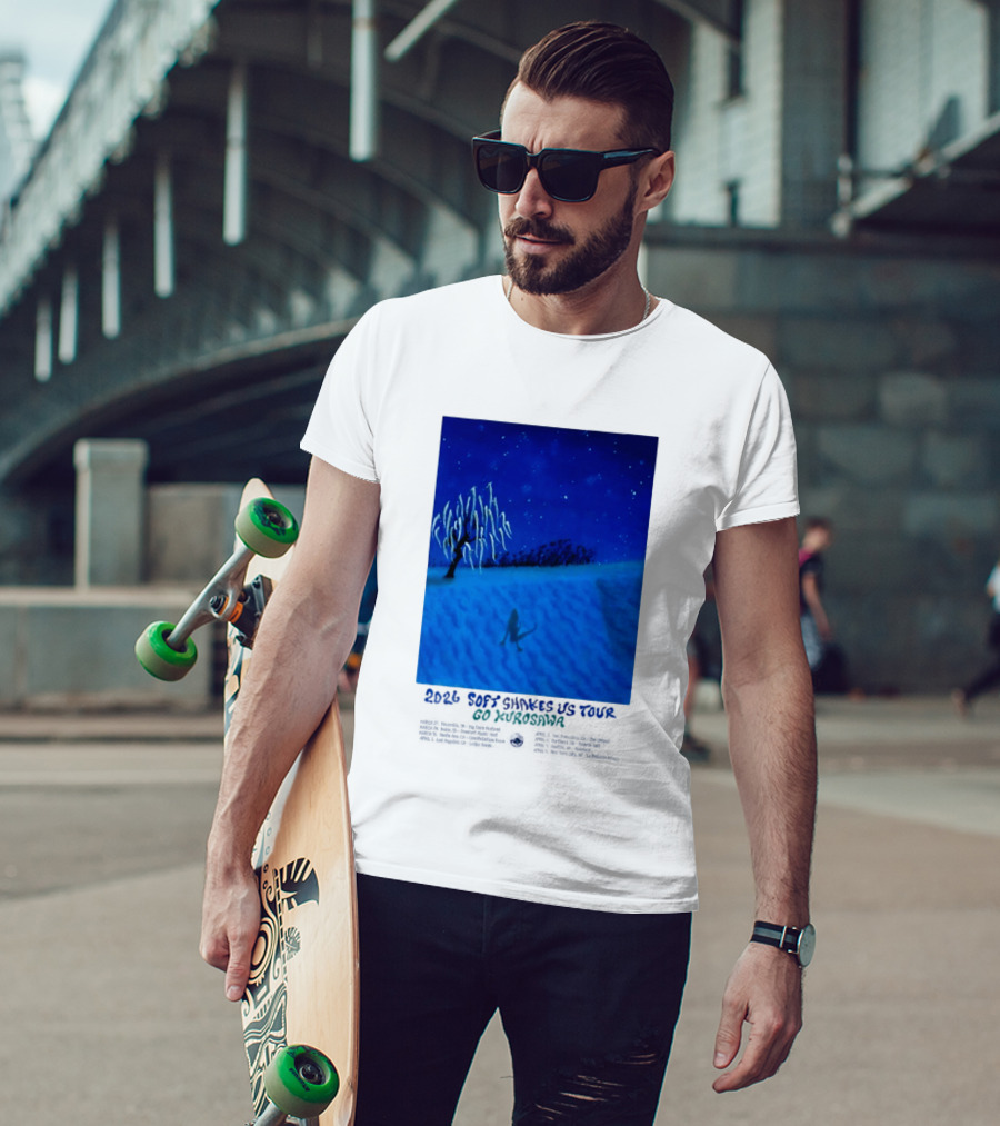 Kikagaku Moyo 2026 Soft Shakes US Tour Goshodaira Night Scene T-Shirt