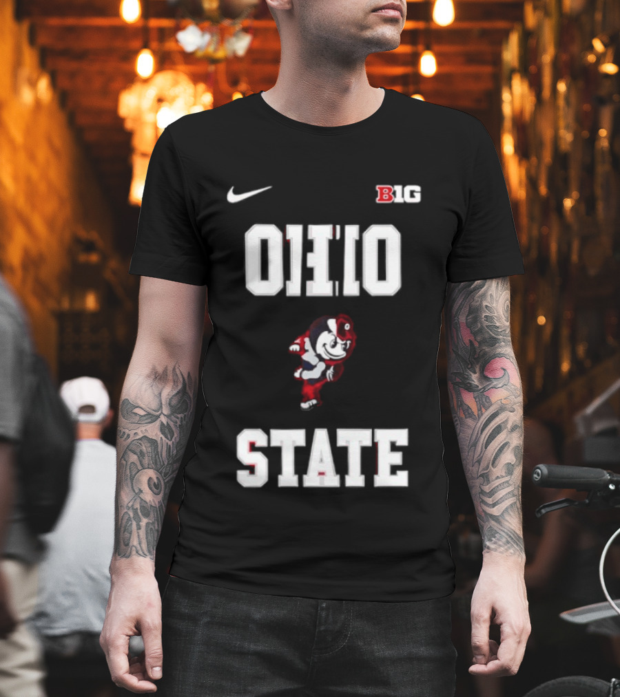 Ohio State Buckeyes Mascot Nike Big Ten 2026 Jim Jackson T-Shirt