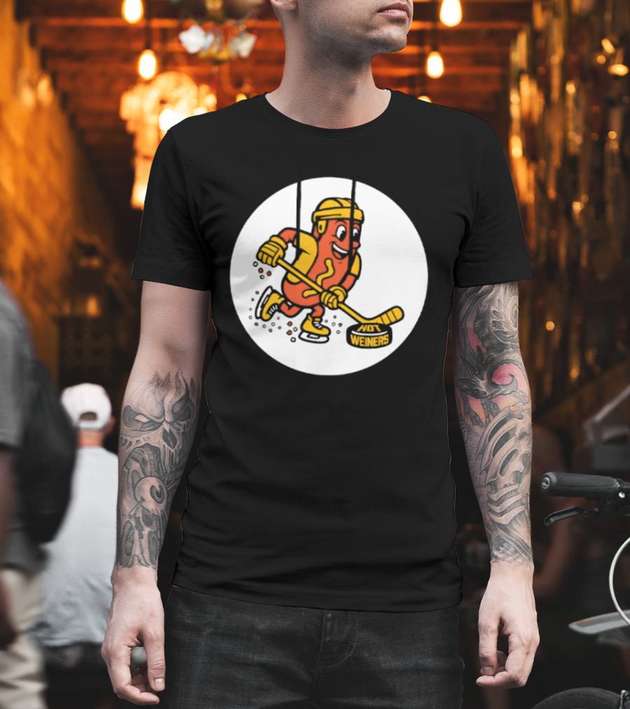 Providence Bruins Hot Dog Hockey Wieners Fun Sports T-Shirt