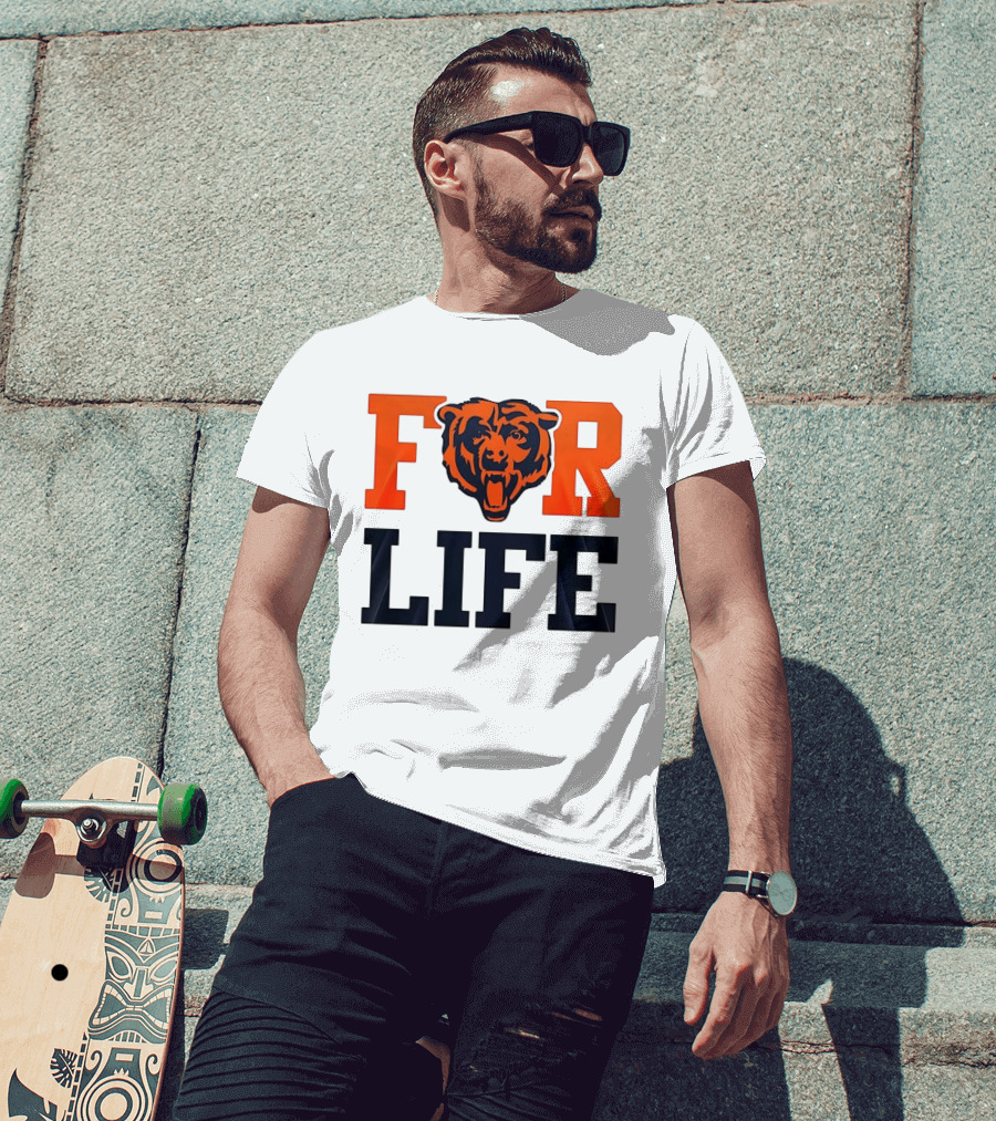 Chicago Bears I Bleed Blue And Orange For Life T-Shirt