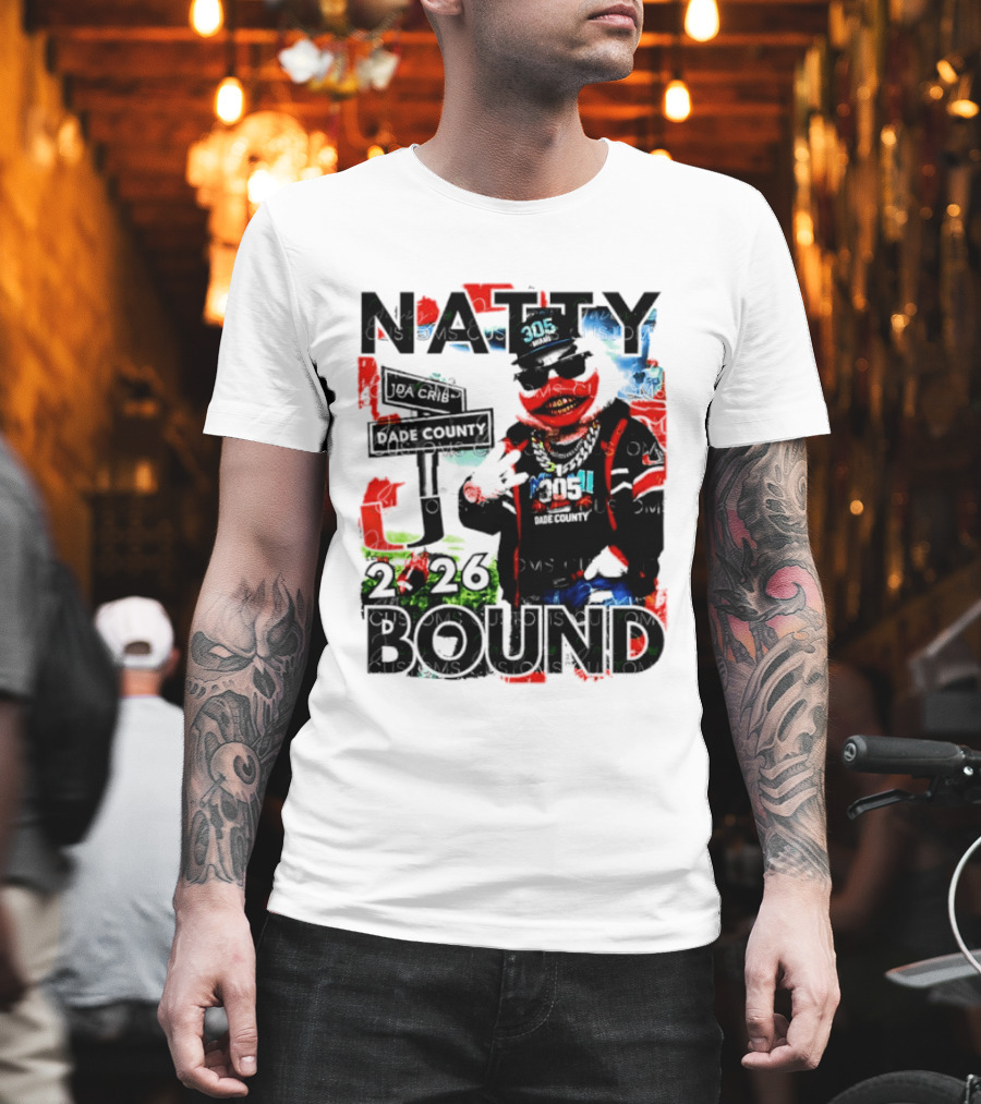 Natty Bound 2026 Miami Hurricanes Sebastian the Ibis Dade County Da Crib 305 T-Shirt