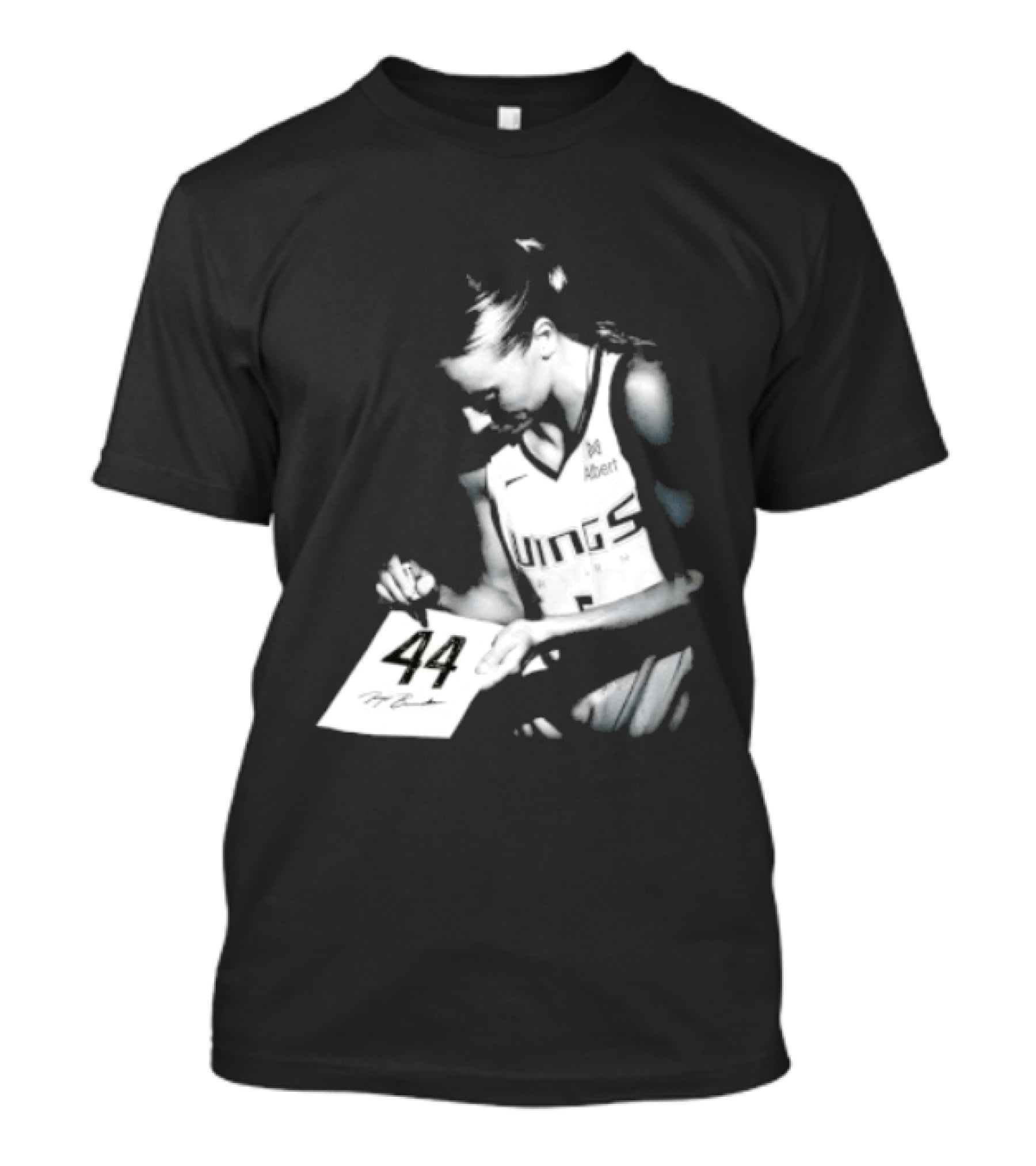 Paige Bueckers 44 Dallas Wings Basketball Women's Team Jersey T-Shirt