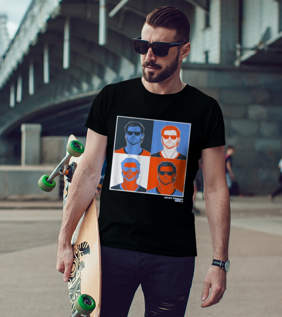 Jarrett Stidham Pop Art Style Sunglasses Quadrant T-Shirt