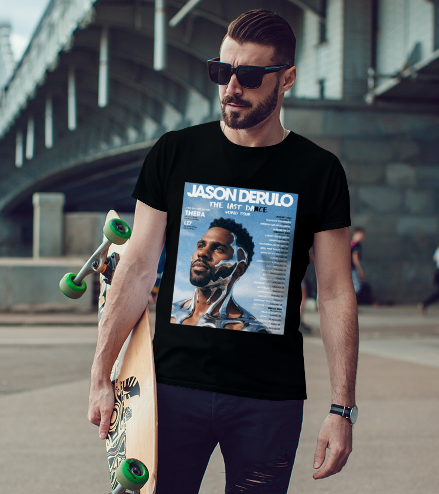 Jason Derulo The Last Dance World Tour 2026 Schedule Tour Dates T-Shirt