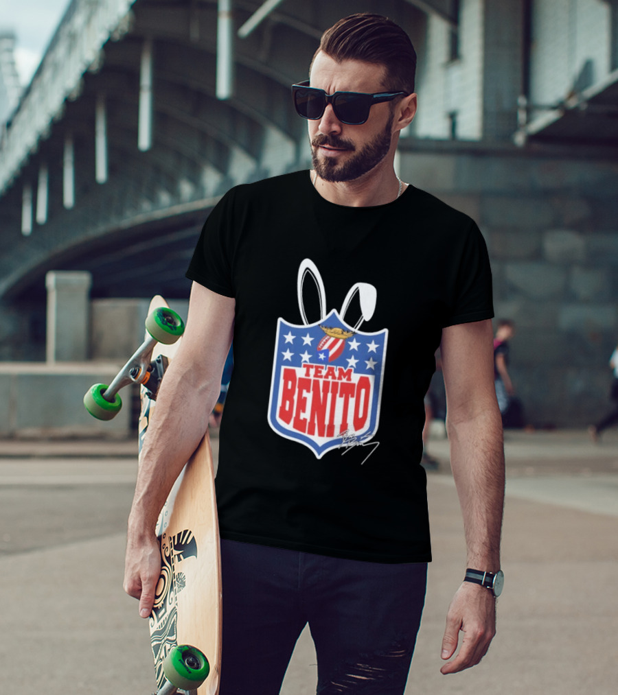 Team Benito Football Stars Shield T-Shirt