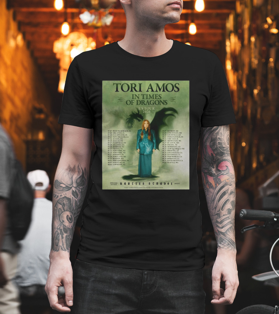 Tori Amos In Times Of Dragons US Tour 2026 Greek Theatre Los Angeles T-Shirt