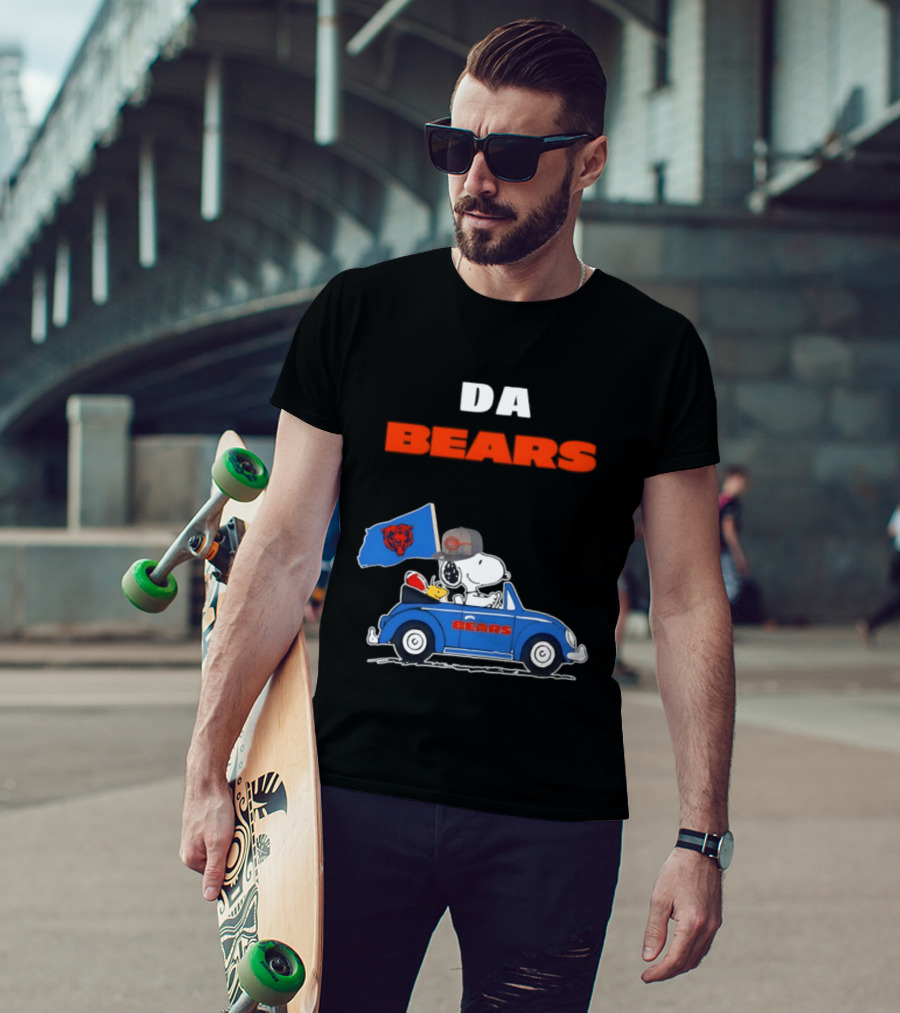 Chicago Bears Snoopy Woodstock Car Da Bears T-Shirt
