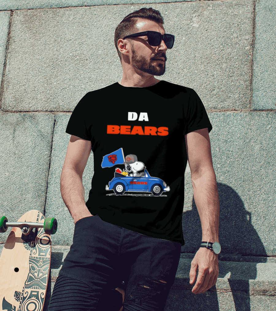 Chicago Bears Snoopy Woodstock Car Da Bears T-Shirt