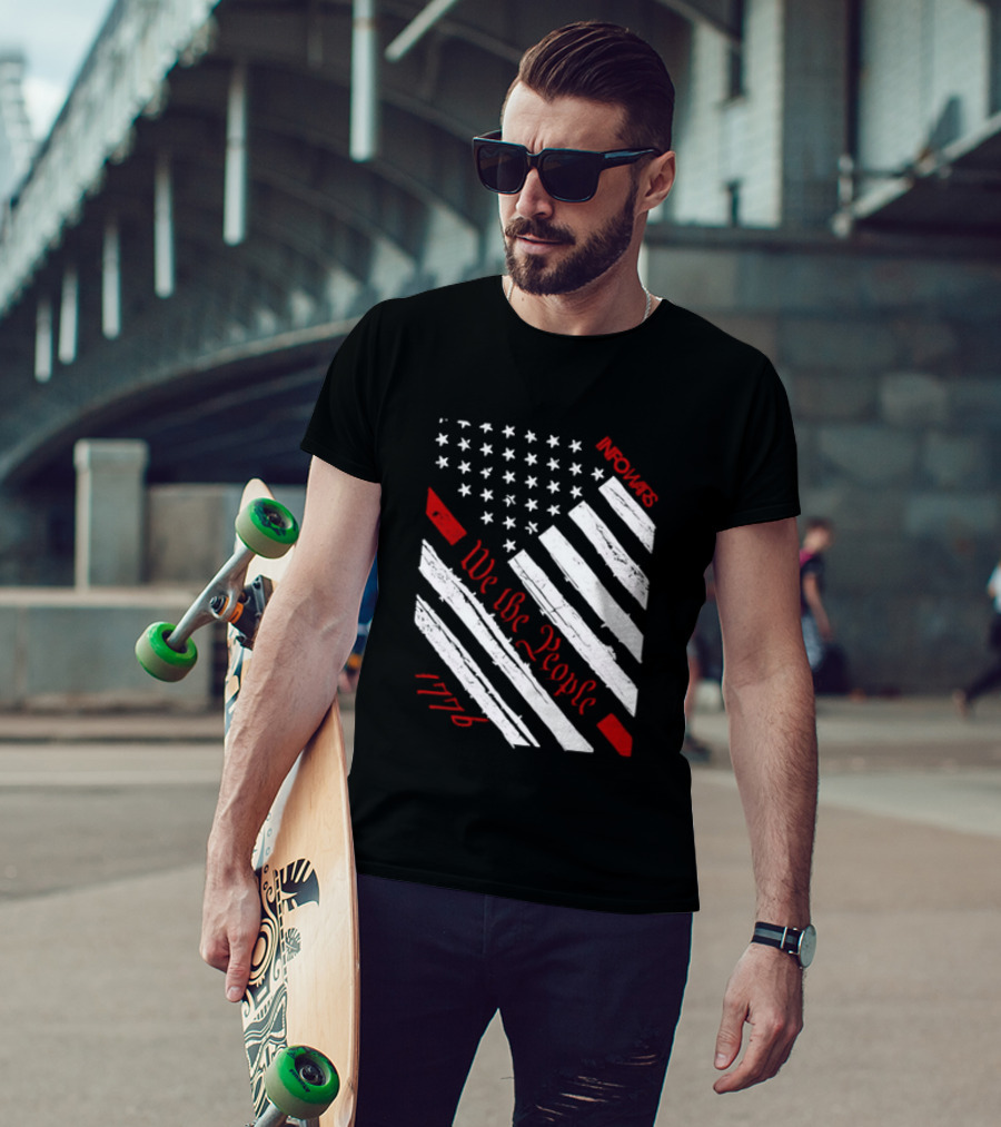 Infowars We The People USA Flag 1776 American Patriot T-Shirt