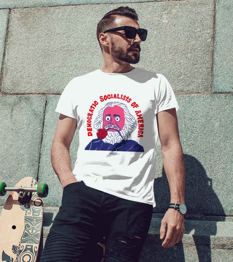 Democratic Socialists Of America Marx Rose T-Shirt