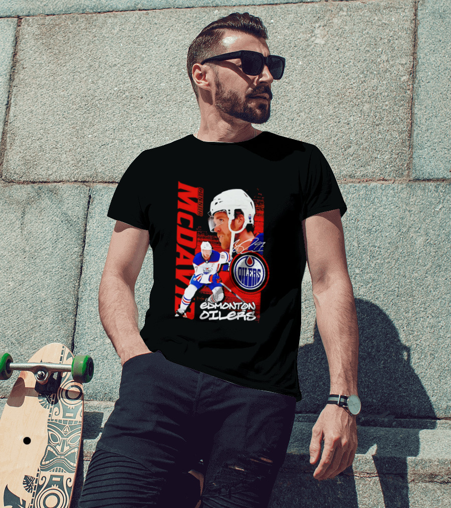 Edmonton Oilers McDavid 97 Hockey Star T-Shirt