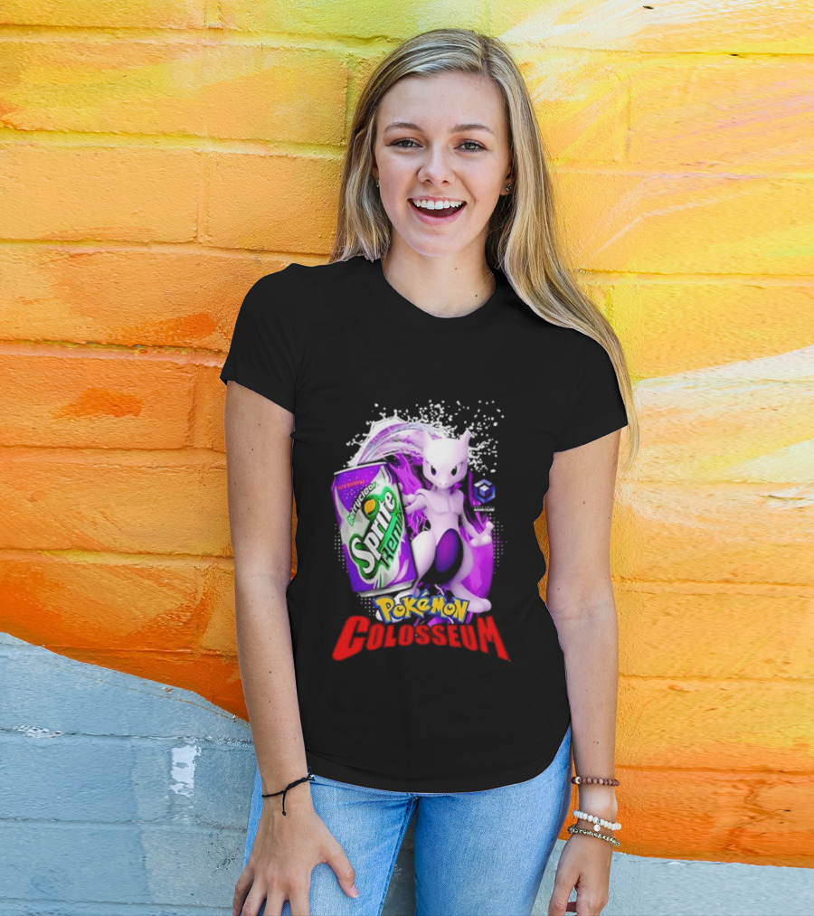 Mewtwo Sprite Remix Pokémon Colosseum Collaboration Vintage Aesthetic T-Shirt