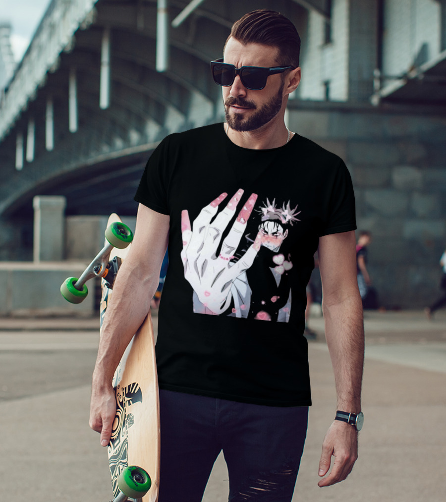 Nails Done Choso Aesthetic Floral Elements Anime T-Shirt