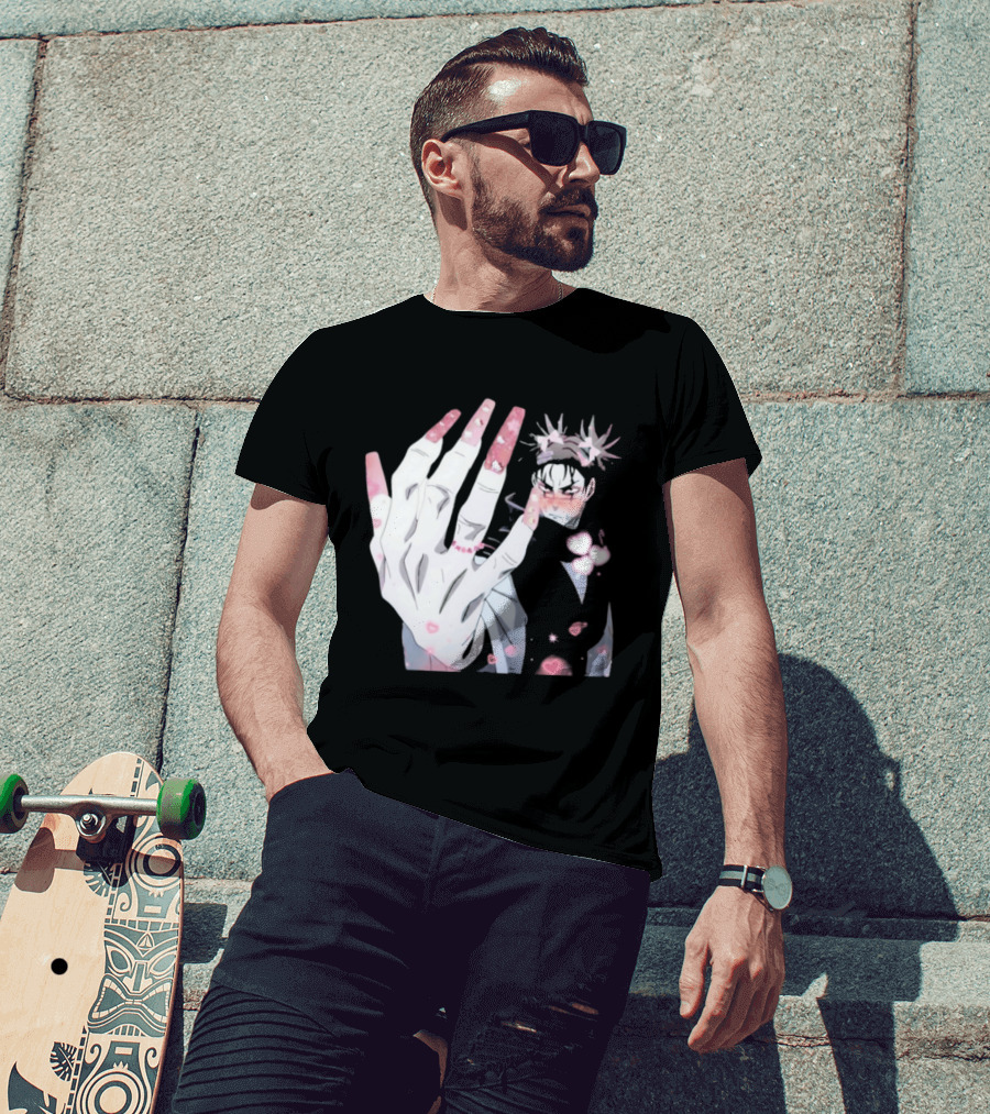 Nails Done Choso Aesthetic Floral Elements Anime T-Shirt