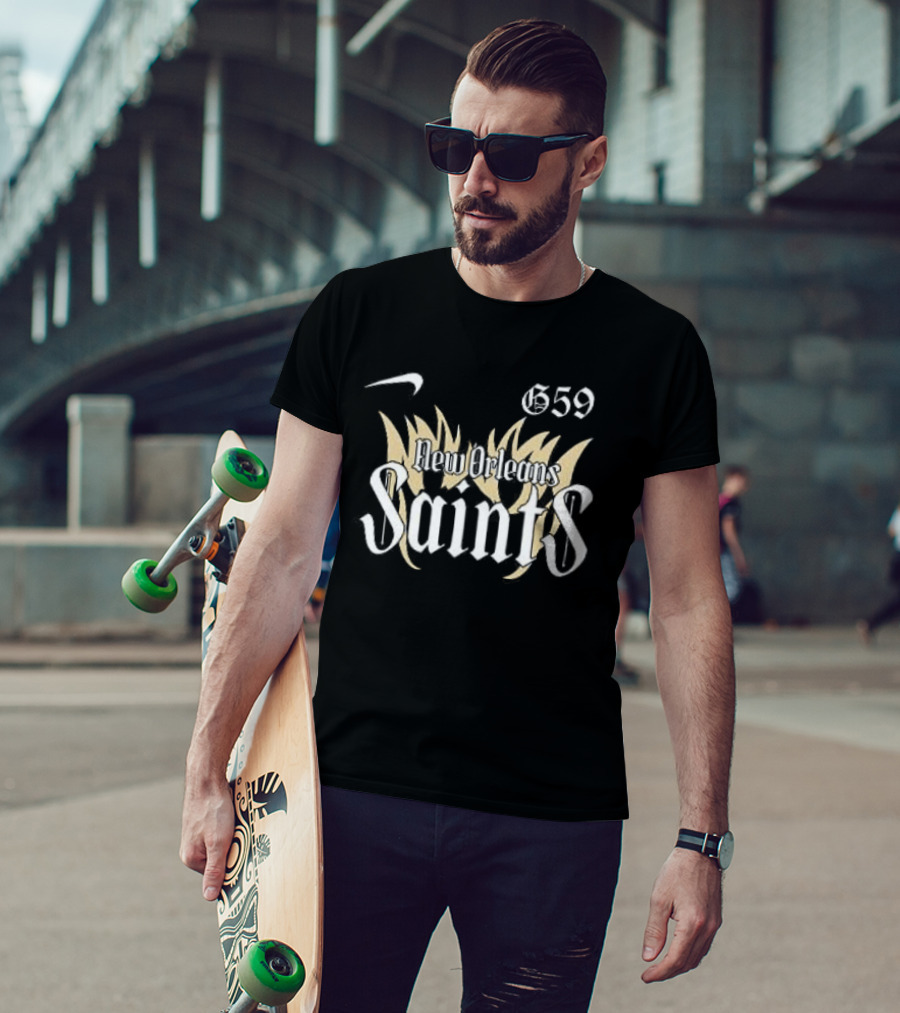 New Orleans Saints G59 $uicideboy$ Skull T-Shirt