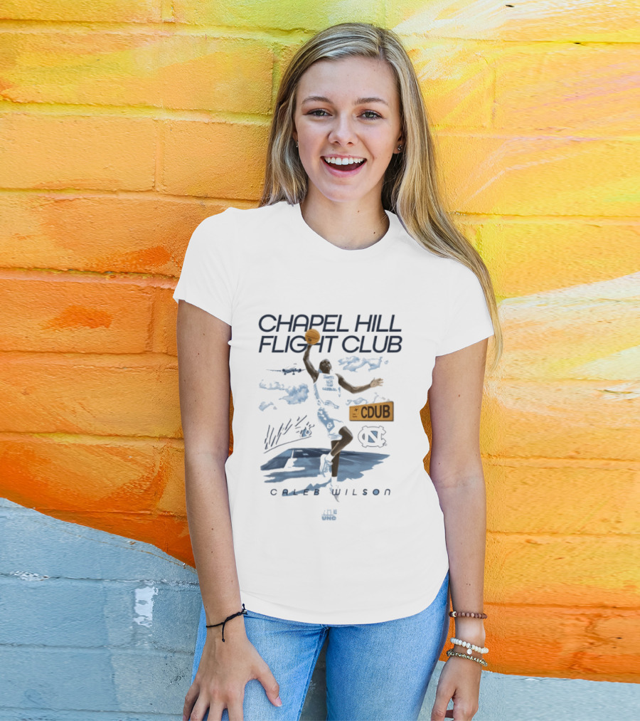 Caleb Wilson Chapel Hill Flight Club North Carolina Tar Heels CDUB T-Shirt
