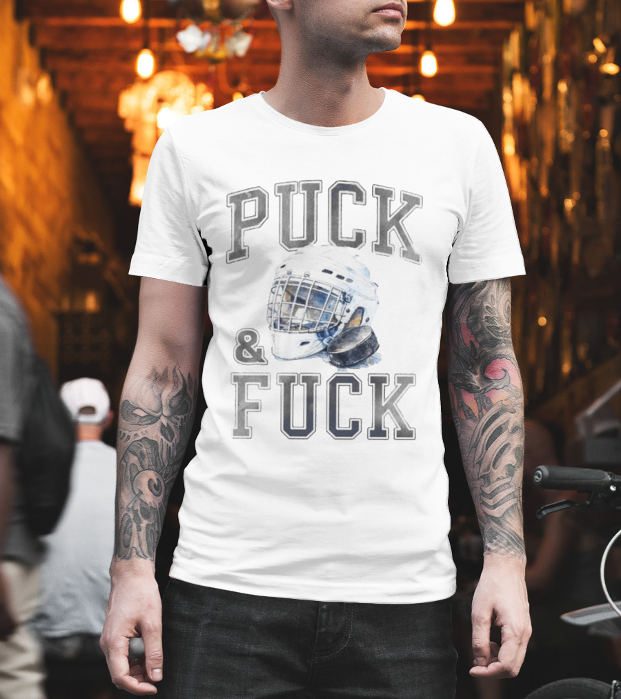 Spencer's Puck Goalie Helmet Hockey Humor T-Shirt