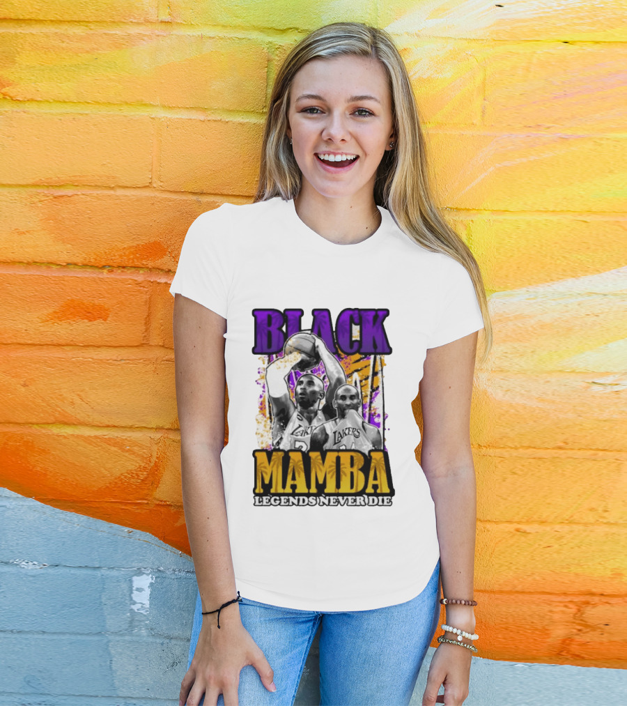 Black Mamba Lakers Legends Never Die T-Shirt
