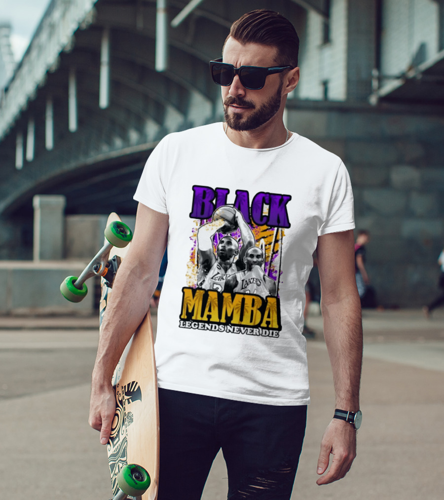 Black Mamba Lakers Legends Never Die T-Shirt
