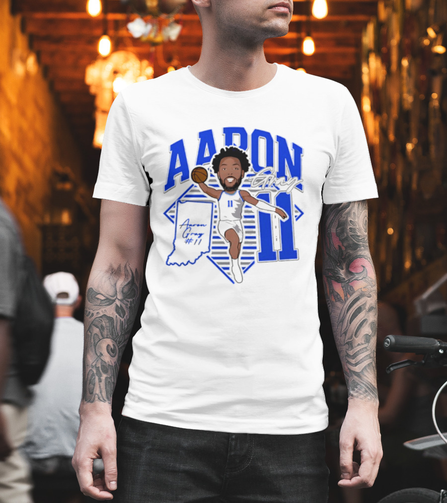 Aaron Gray 11 Basketball New Orleans Hornets Indiana T-Shirt