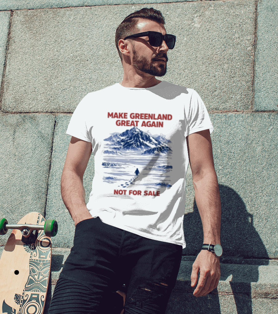 Make Greenland Great Again Not For Sale Penguin Greenland Anti Trump T-Shirt