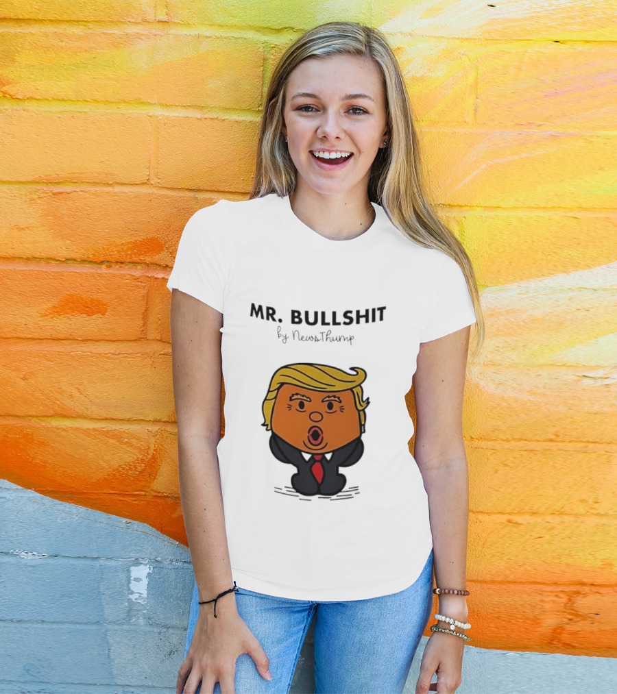 Mr Bullshit By NewsThump Cartoon T-Shirt