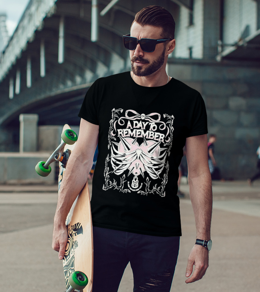 A Day To Remember Spiked Skull And Anchor T-Shirt