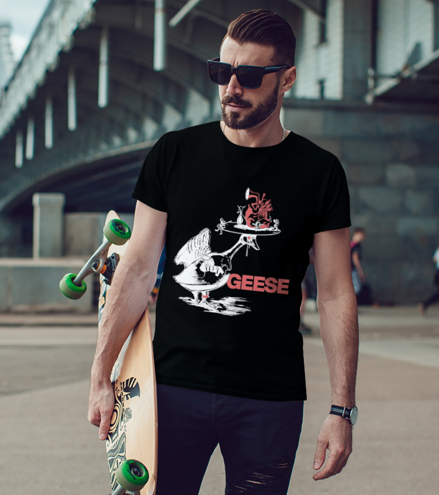 Geese Hieronymus Bosch Style Heart T-Shirt