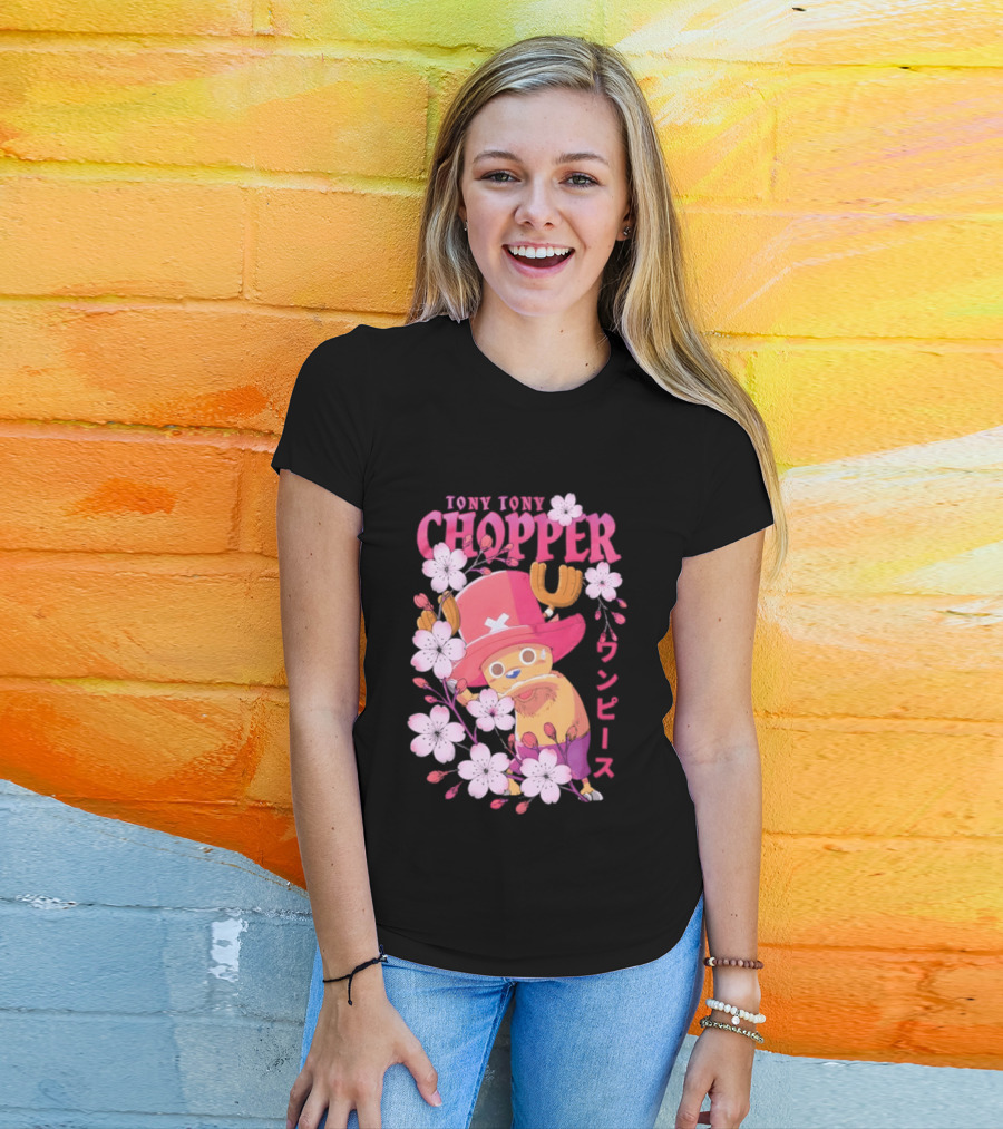 One Piece Tony Tony Chopper Sakura Blossom T-Shirt