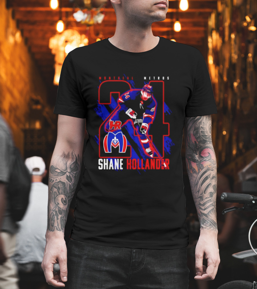 Shane Hollander Montreal Meteors HR Hockey Team 27 T-Shirt
