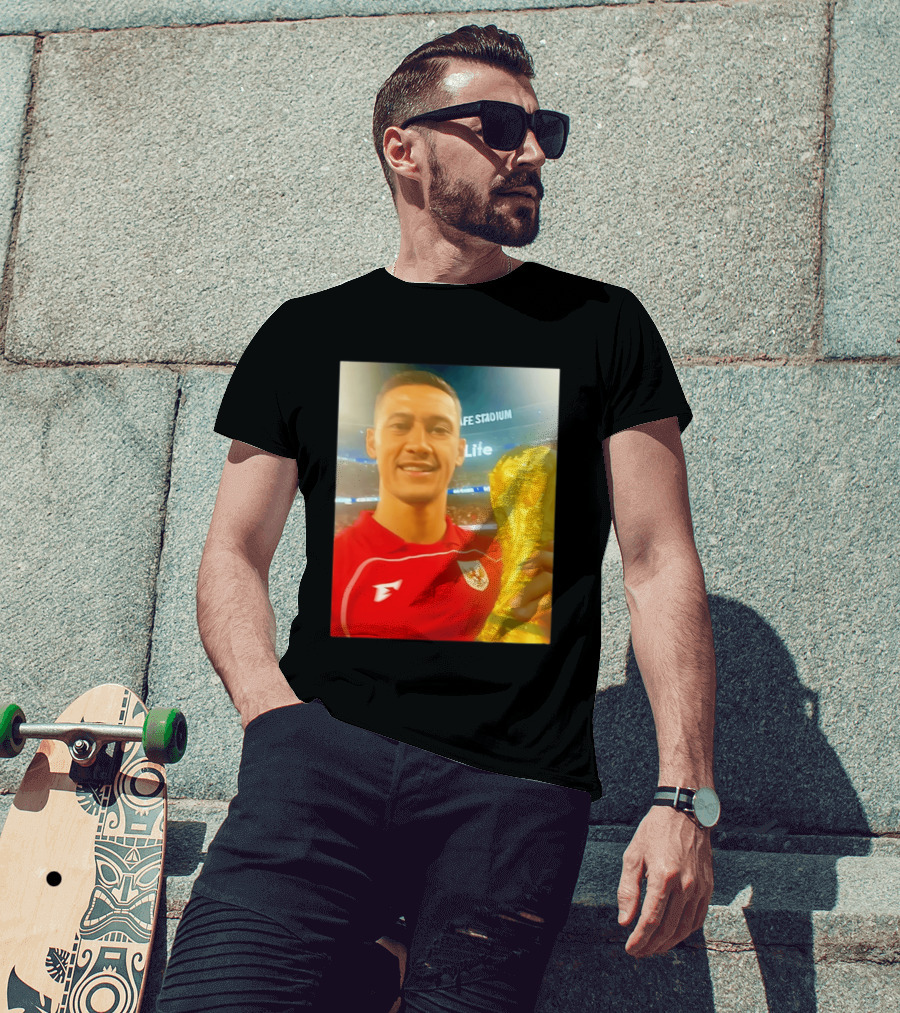 Life Stadium Álex Grimaldo Bundesliga Trophy Event Image T-Shirt