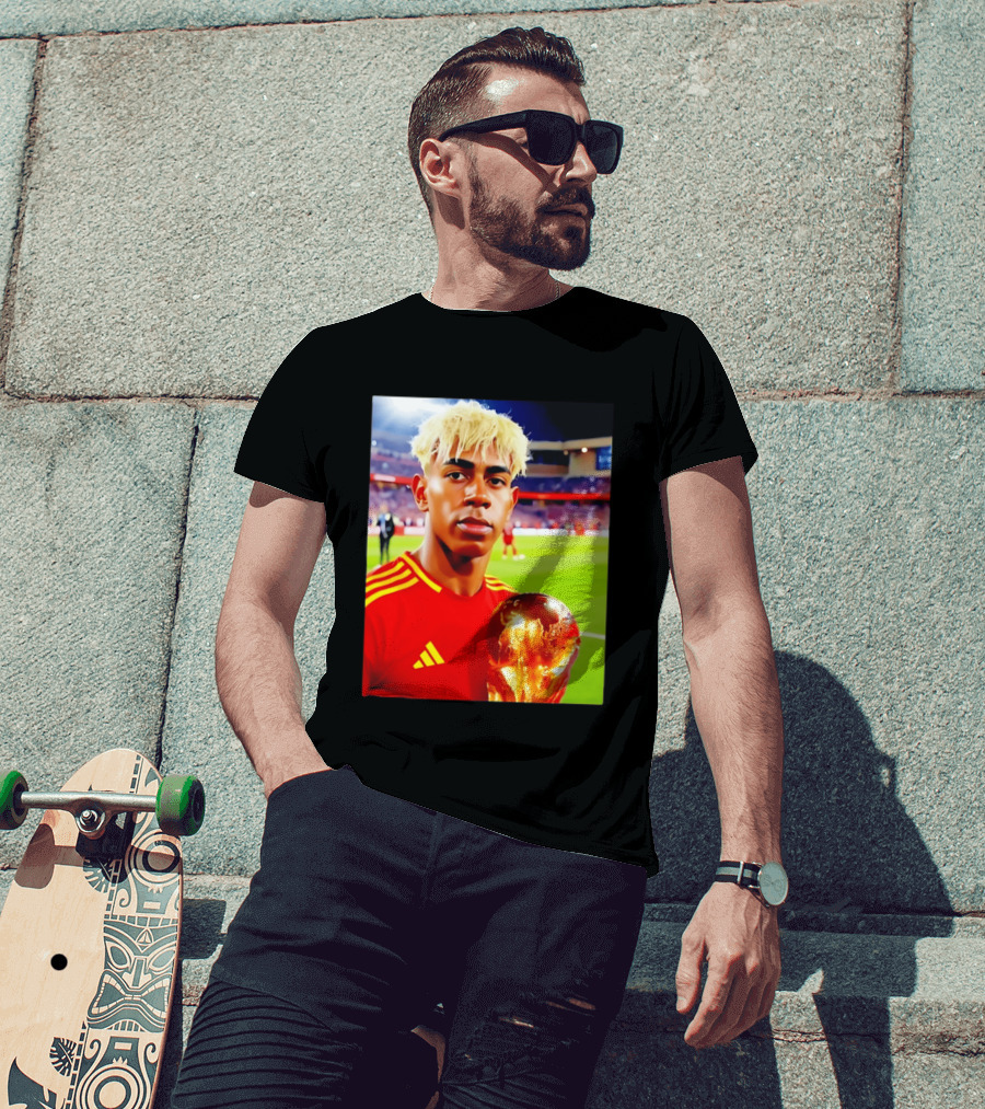 Lamine Yamal Barcelona Young Talent With Trophy T-Shirt