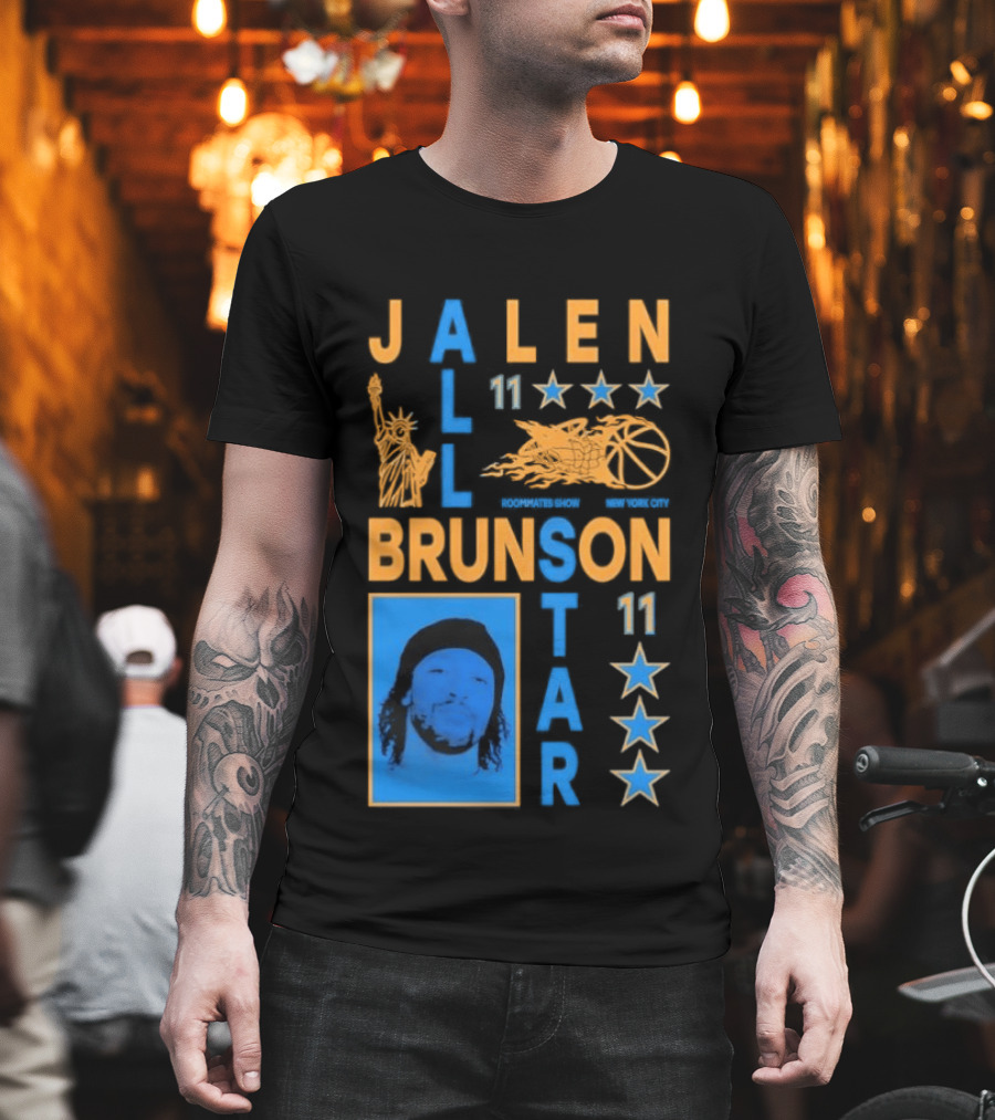 Jalen Brunson 11 New York Basketball Star Player T-Shirt