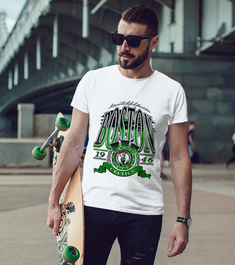 Boston Celtics National Basketball Association 1946 Team T-Shirt