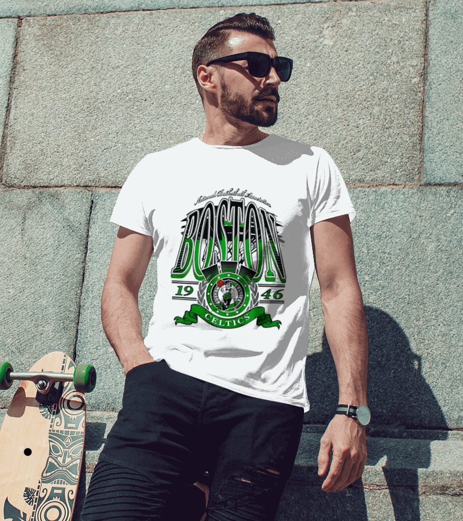 Boston Celtics National Basketball Association 1946 Team T-Shirt