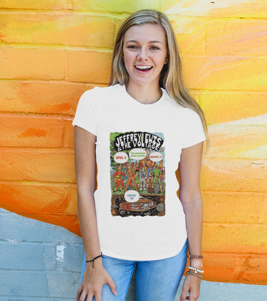 Jeffrey Lewis And The Voltage Newport KY Southgate House Revival April 5 T-Shirt