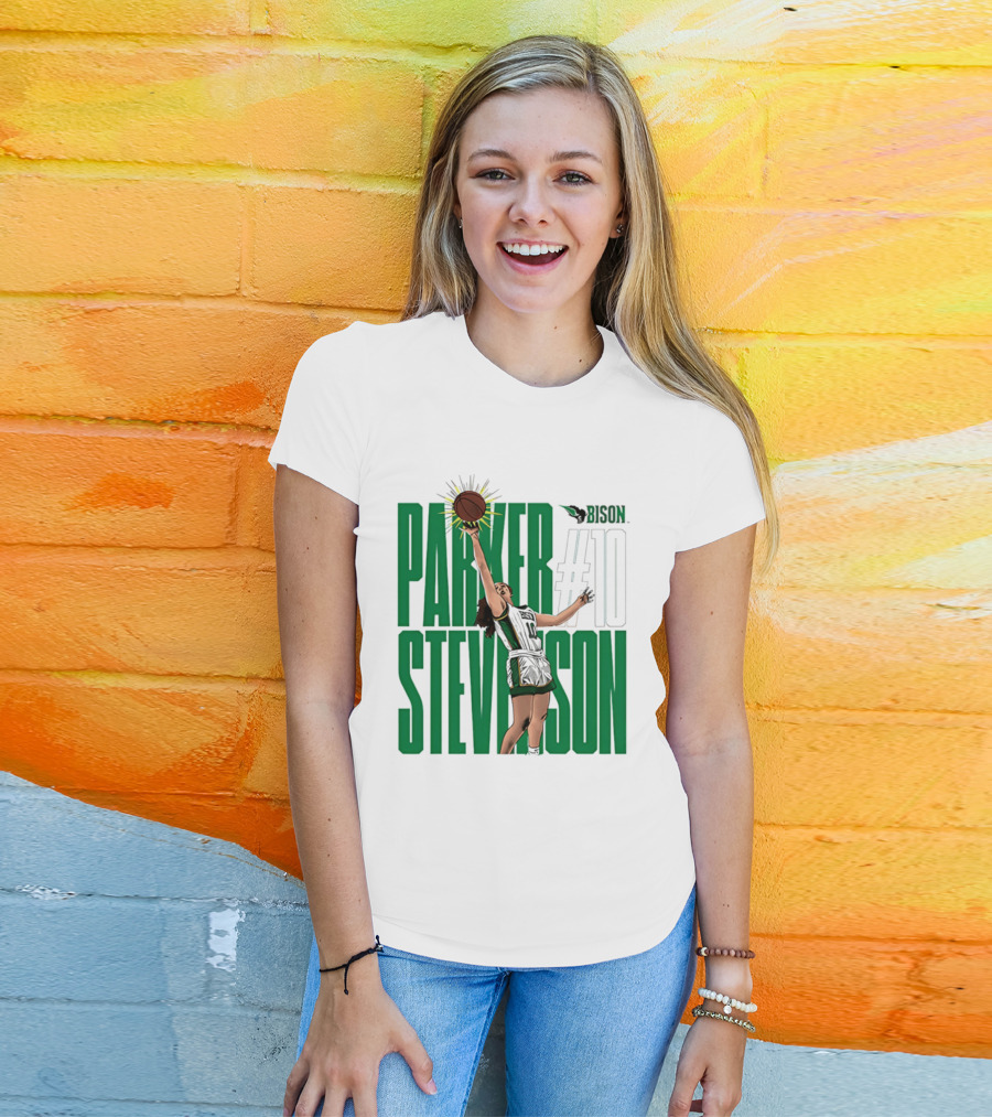 Parker Stevenson OKBU Bison #10 Basketball NCAA Caricature T-Shirt