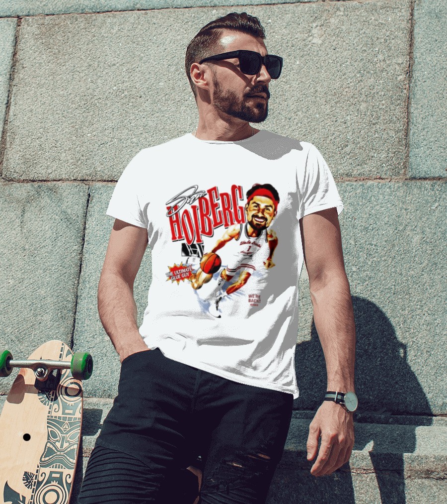 Sam Hoiberg Nebraska Cornhuskers We're Back Ultimate Glue Guy Basketball Player Red T-Shirt
