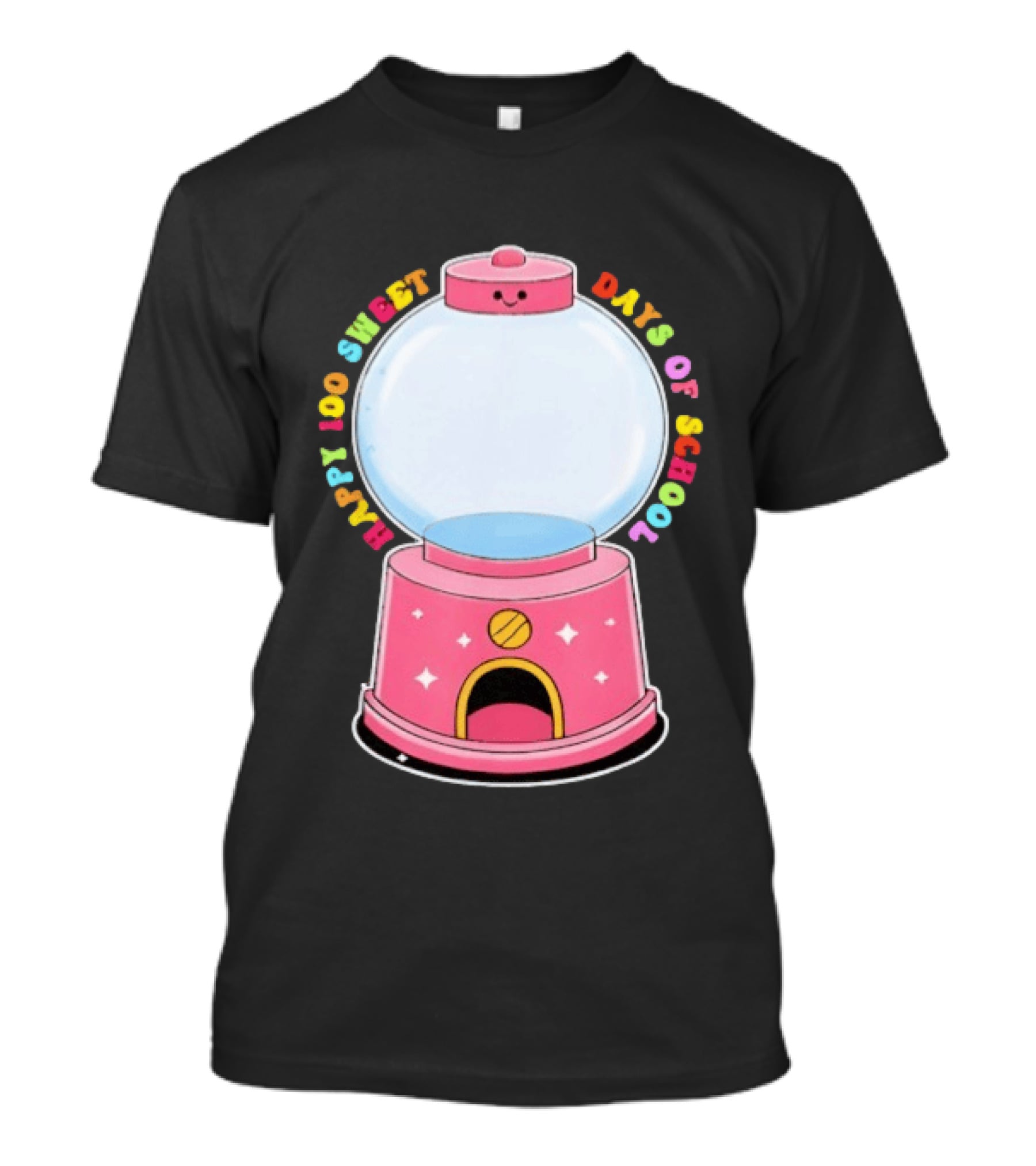 Happy 100 Sweet Days Of School Gumball Machine T-Shirt