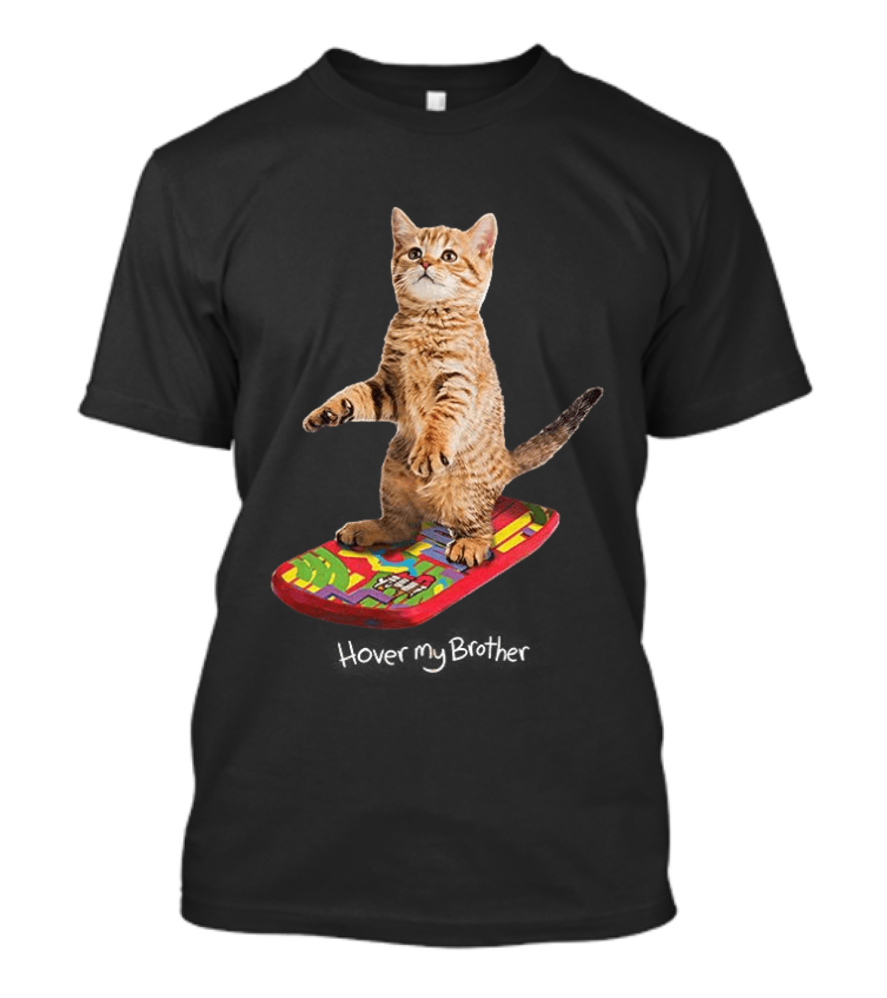 Hover My Brother Back To The Future Hoverboard Cat T-Shirt