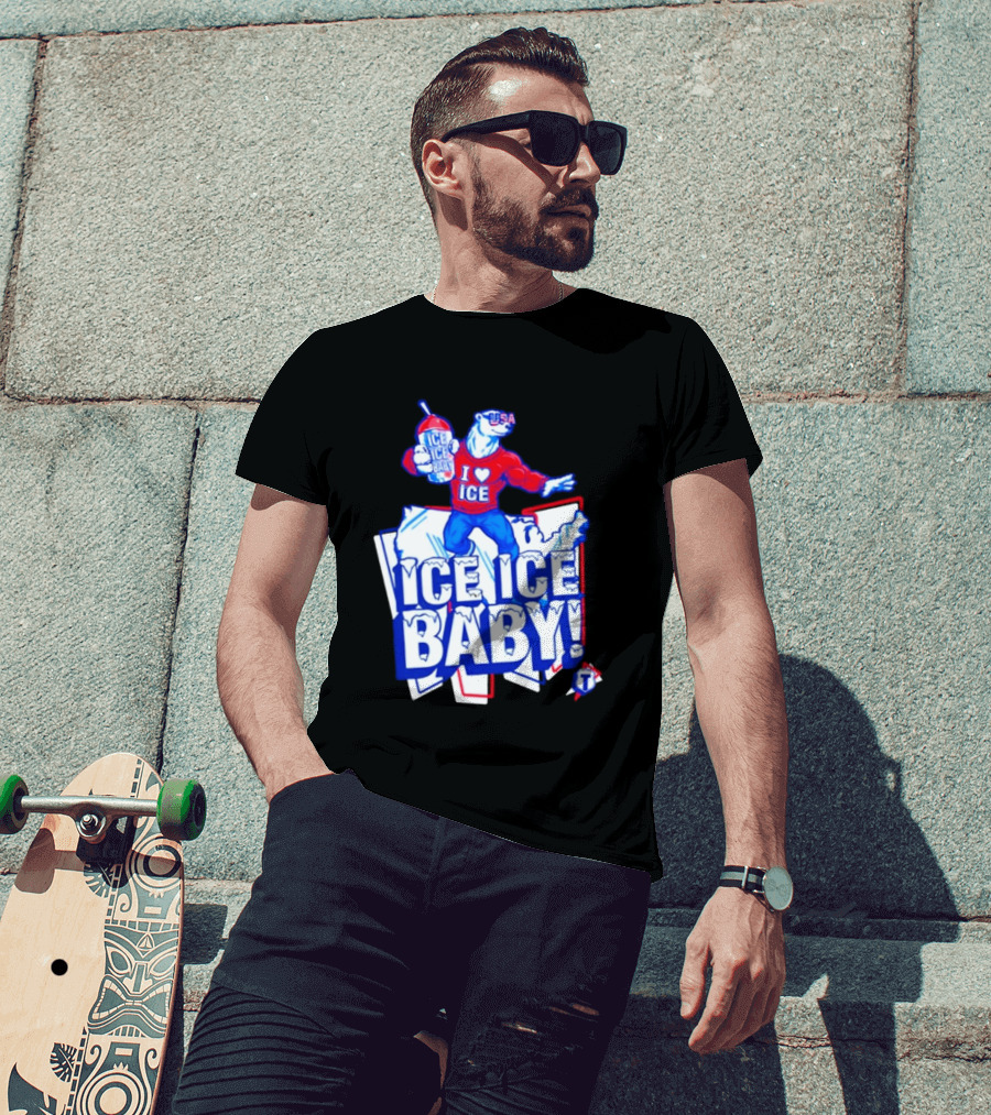 Tatum I Love Ice Ice Baby USA Polar Bear T-Shirt