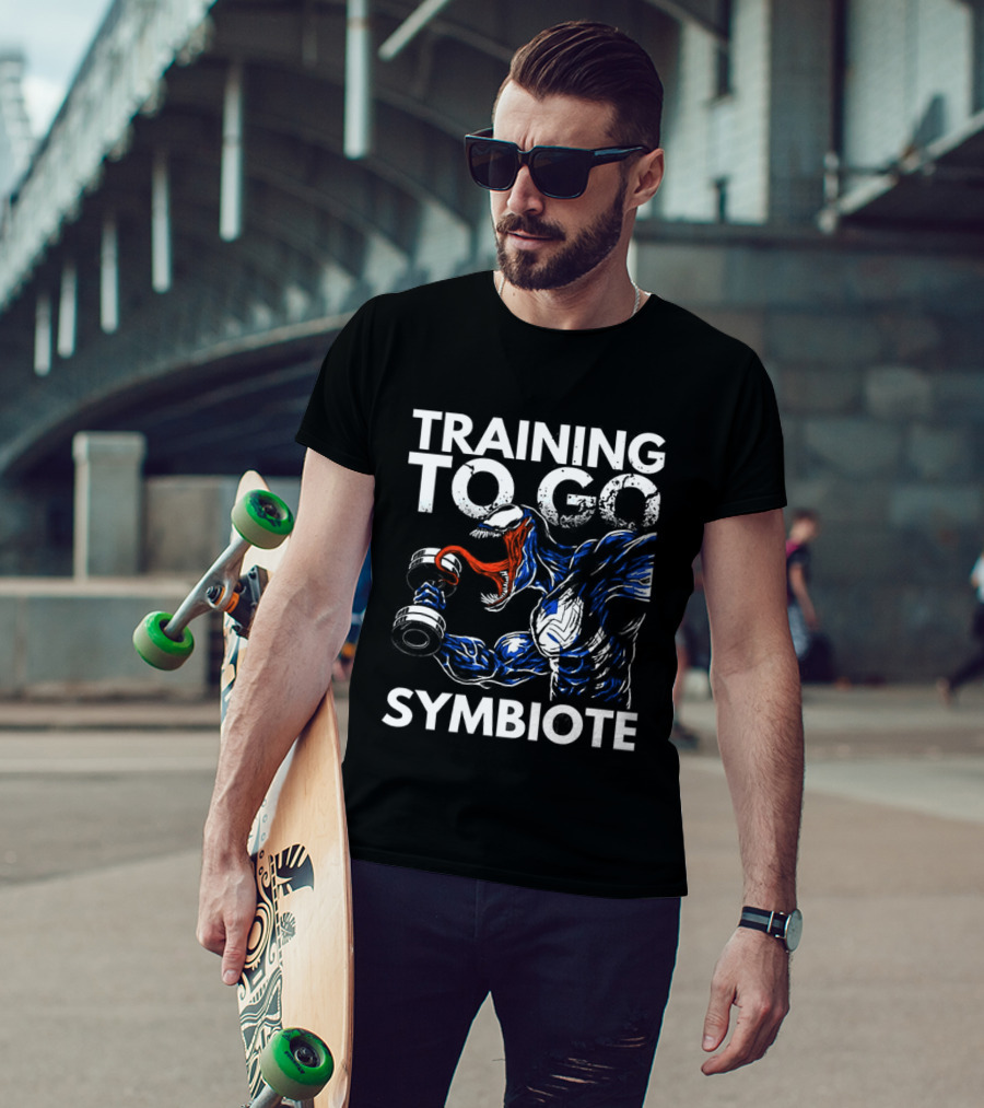 Venom Training To Go Symbiote Gym Comic Fitness Motivation T-Shirt